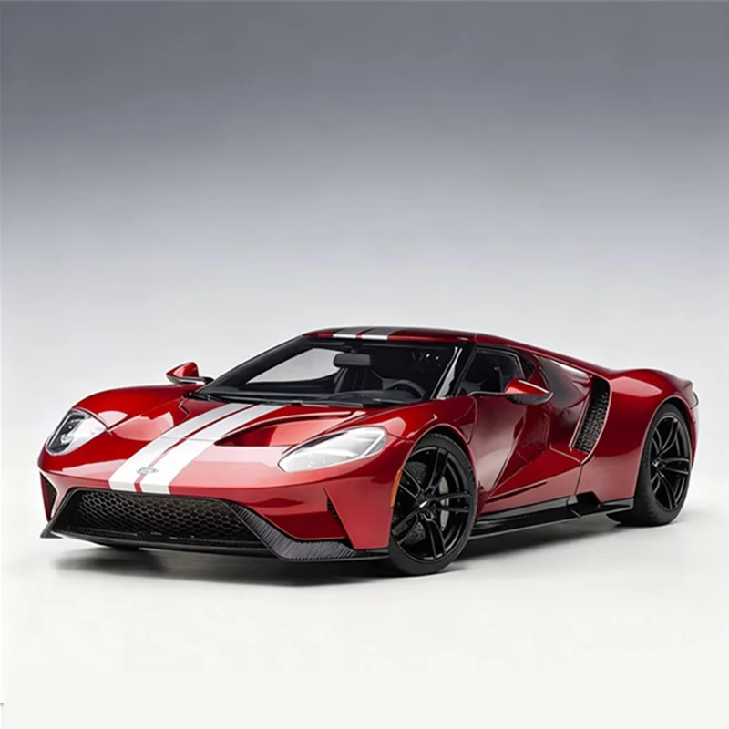 1:24 فورد GT سبيكة سيارة رياضية كلاسيكية نموذج دييكاست المعادن سباق السيارات نموذج محاكاة عالية الصوت والضوء لعبة أطفال هدية