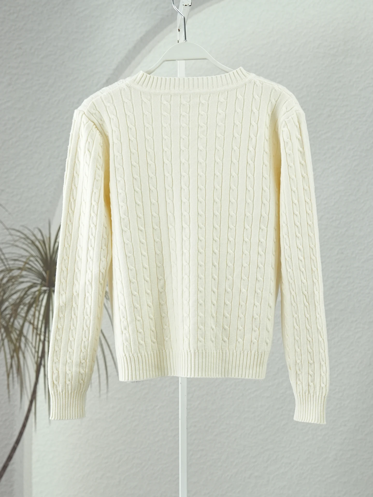 Женский круглый вязаный свитер Ne Long Sve с вышивкой, зимний новый удобный крой, модный повседневный топ