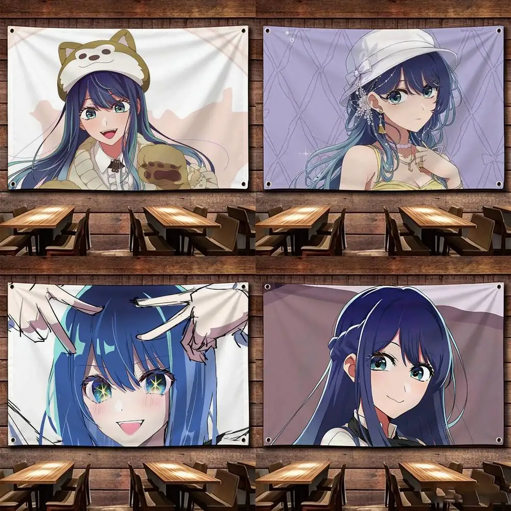 

Kurokawa A-akane Flags Wall Hanging Tapestry Outdoor Garage Room Decorative flag Background Blanket