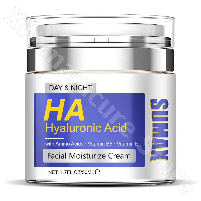 SUMAX حمض الهيالورونيك كريم وجه دقيق ترطيب ترطيب اشراق ثبات كريم العناية بالوجه المرن 50 مللي #6