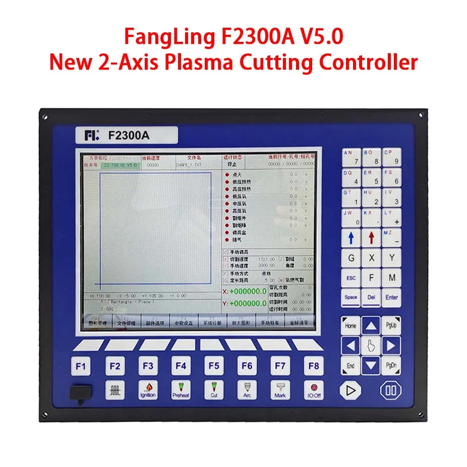 Imagem -05 - Plasma Gantry Cutting Machine Controller Sistema Operacional Cnc Desktop F2300a F2300at Novo Chama