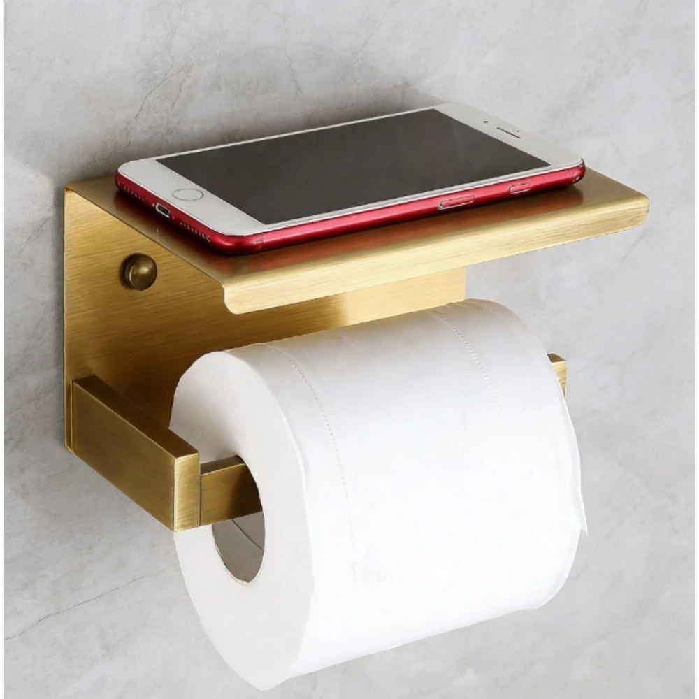 

Латунный держатель для салфеток для ванной комнаты, полый держатель для салфеток для унитаза, настенный держатель для рулонов