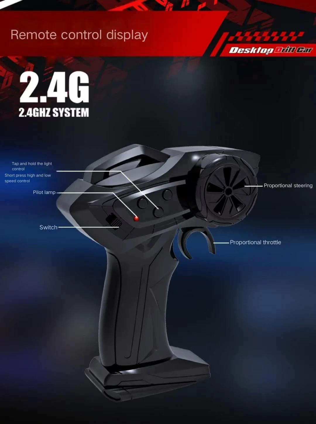 Novo 4wd 2.4ghz rc simulação mini drift carro palma modelo de corrida brinquedos de mesa 1/64 escala carro de controle remoto presente para crianças meninos