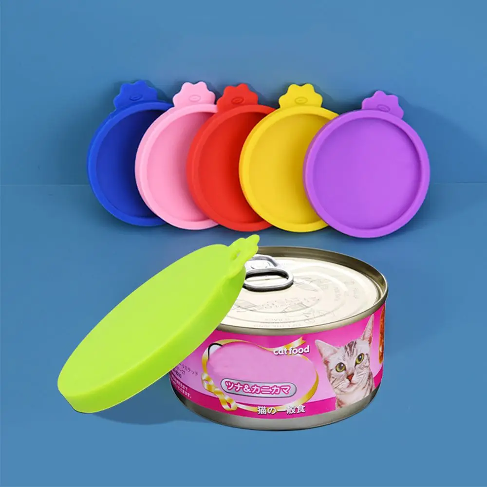 

Food Storage Cans Cap Pet Supplies Silicone Can Lid Pet Can Covers Fresh-keeping Lid Food Tin Cover