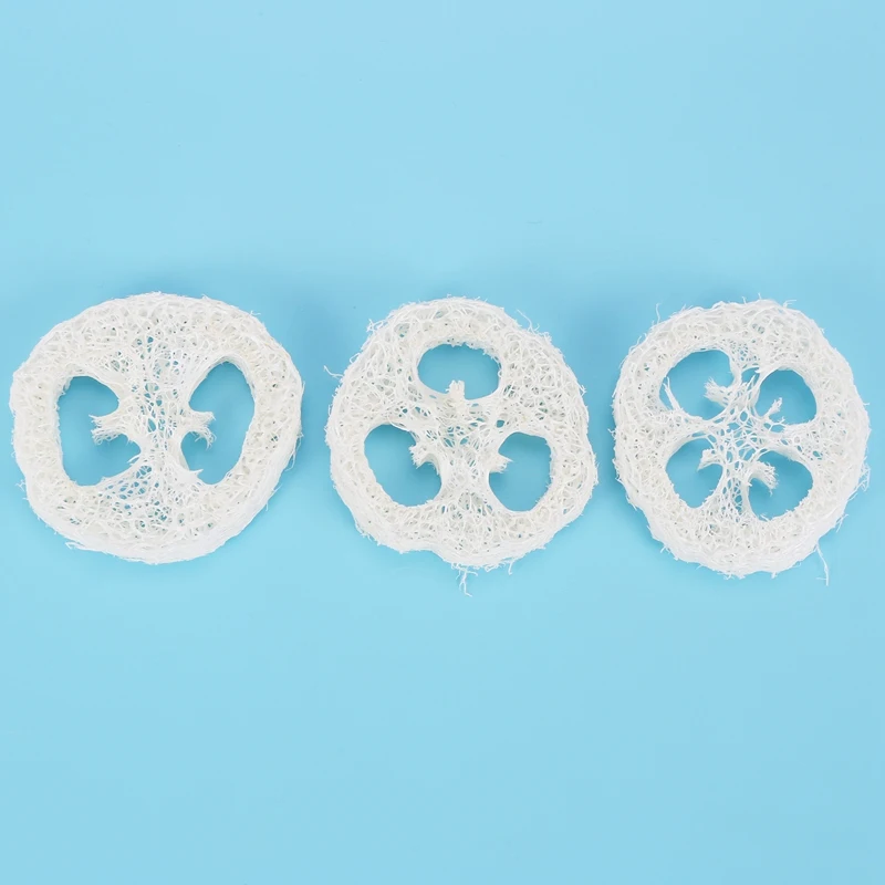 4-6Cm Wide 50Pcs/Lot Natural Loofah Slice Diy Customize Soap Tools,Cleaner,Sponge Scrubber, Soap Holder