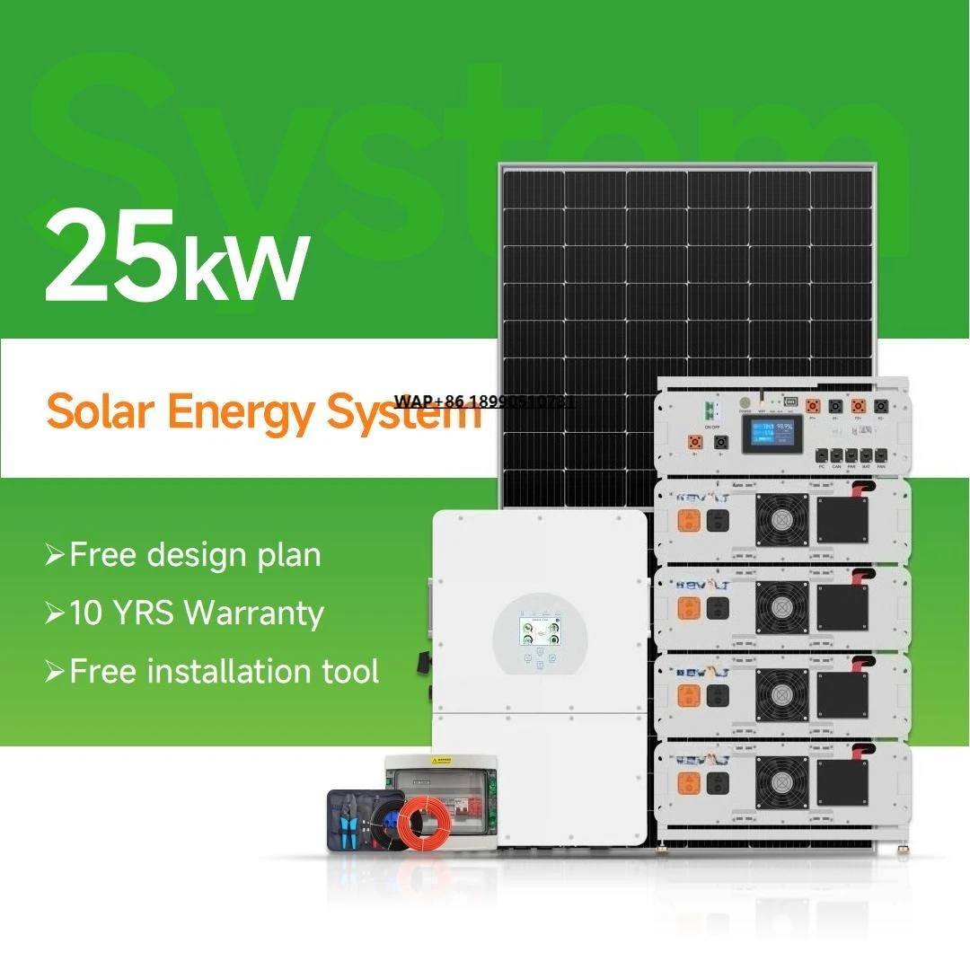 Panneaux Solaires High Voltage Solar Energy System 50kW 60kW 80kW 100kW Kit Complet Solar Panels with Battery and Inverter