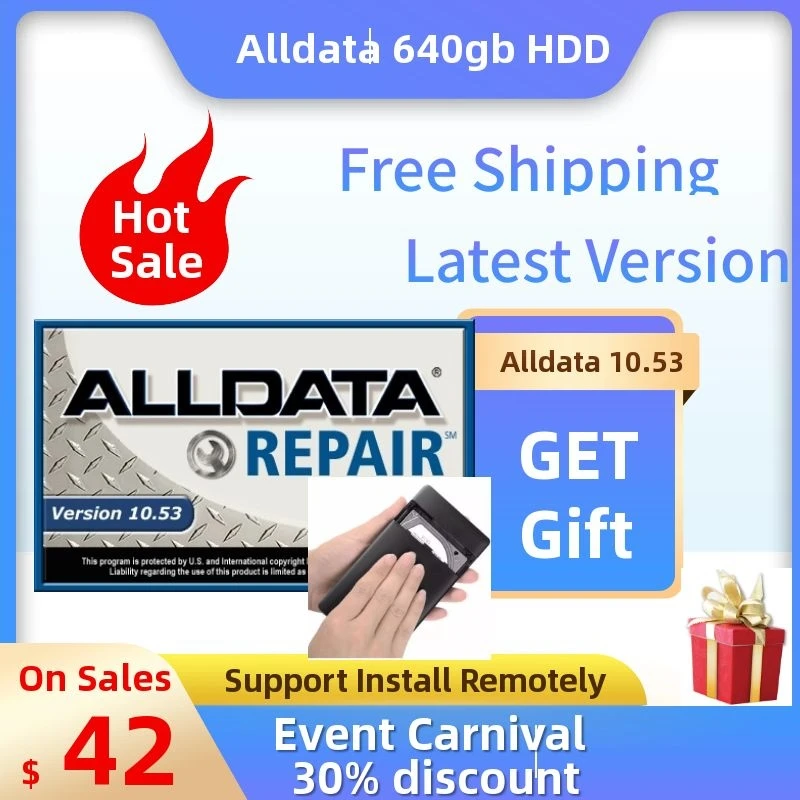 

Новейшая версия программного обеспечения Auto Alldata Repair Data Software All Data 10.53 с поддержкой автомобилей и грузовиков, 640 ГБ HDD, USB 3.0