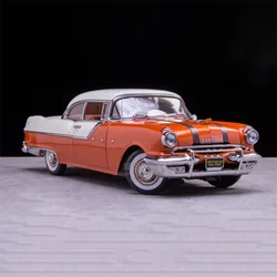 Scale 1/18 Alloy Diecast Metal Nissan Pontiac Star Chief 1955 Platinum edition Coppery Toy Sports Car Model Gift collection