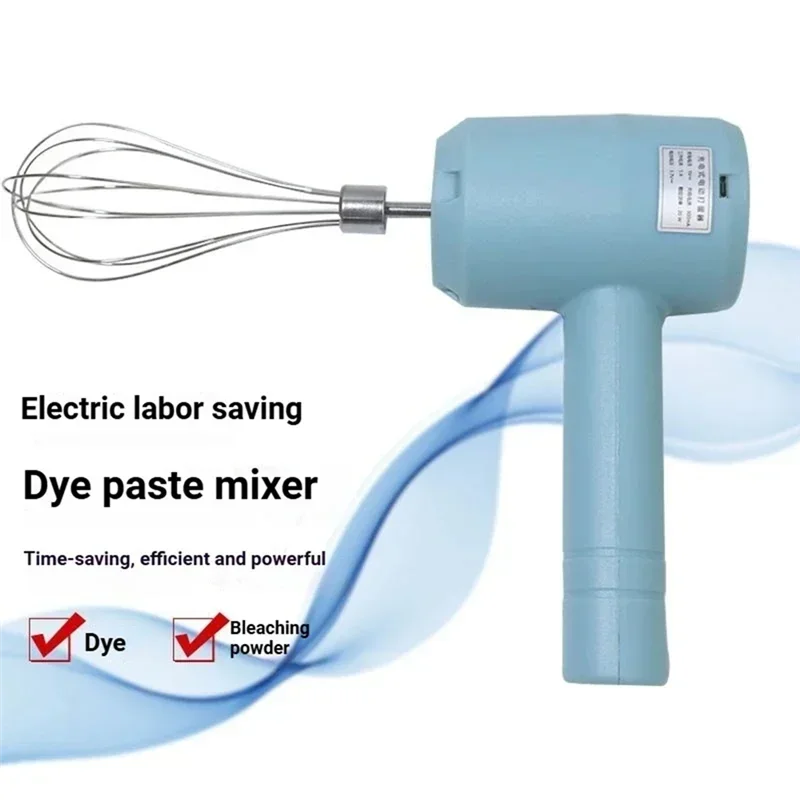 【Home-Appliances】Hairdressing Coloring Stirrer Tools Handheld Electric Hair Cream Automatic Mixer Color Paste Blender Barber Dye