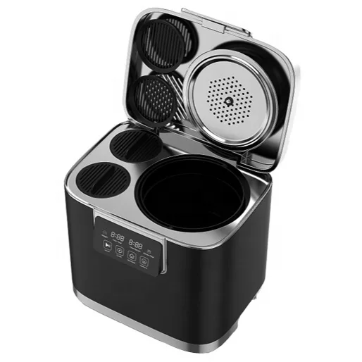 Intelligent Electric Kitchen Food Waste Disposer Crusher Eco-friendly Manual Power Source Stainless Steel 10 Black 60 Household