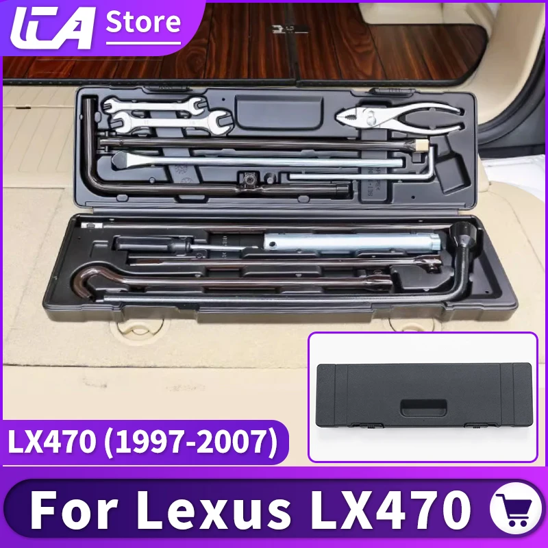 Per 1997-2007 Lexus 470 LX470 portellone tronco cassetta degli attrezzi di emergenza interni accessori aggiornati modifica 2003 2004 2005 2006