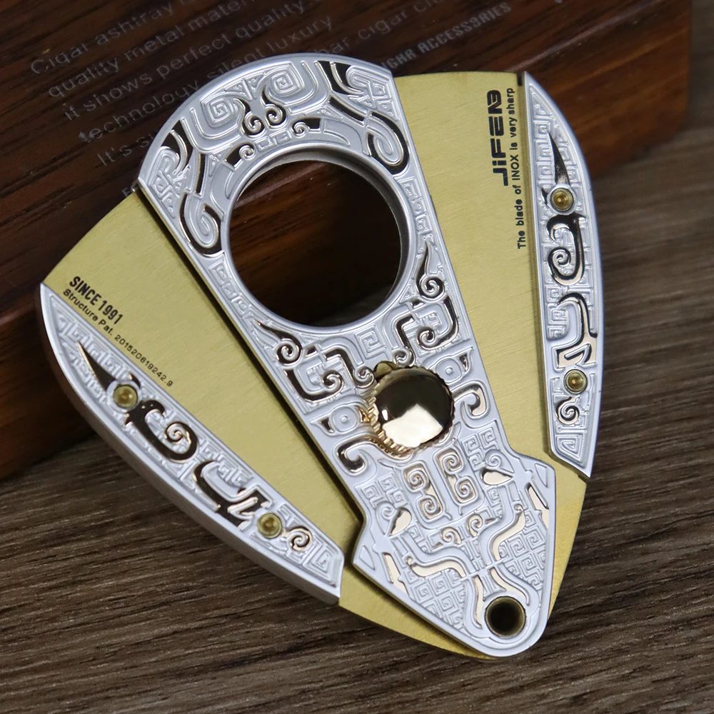 Portable Stainless Steel Cigar Cutter, Sharp, Travel, Double-edged Guillotine, Beautifully, Cigar Cutter, CT-008, 2022 New