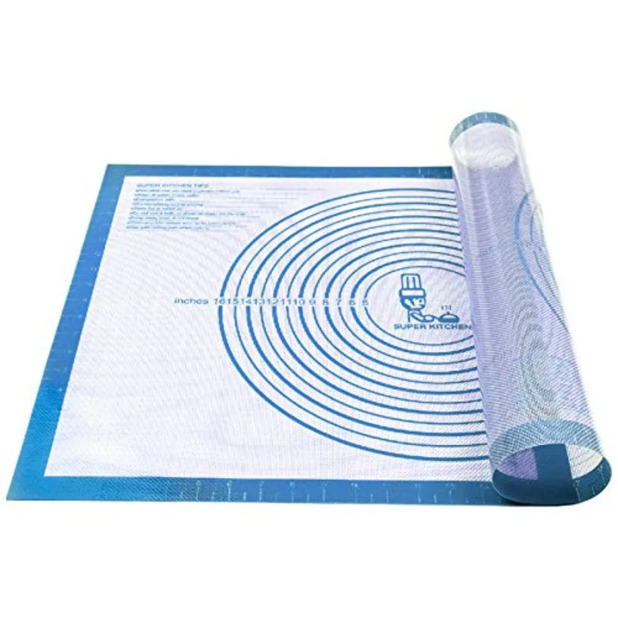 

Nonstick Silicone Pastry Mat Extra Large with Measurements 28''By 20'' for Silicone Baking Mat, Counter, Dough Rolling, Fondant