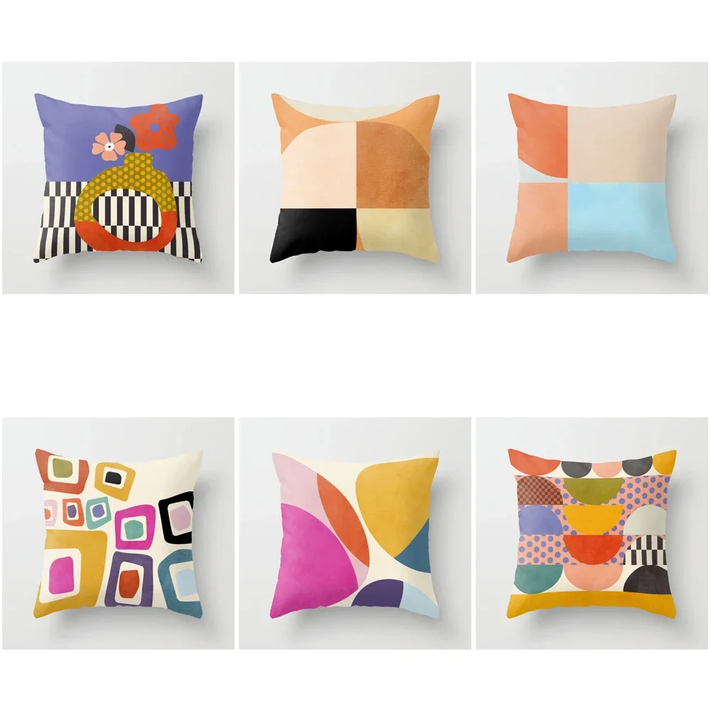 

House Decorative Home Pillowcase for sofa Cushion Cover 45*45 Nordic 40*40cm 40x40cm Modern 50x50 Living Room abstract 60x60
