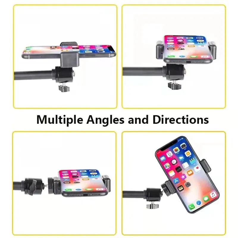 Overhead Tripod Table Tabletop Shooting Stand Tripods with Mobile Phone Holder Boom Arm for Smartphones Photography