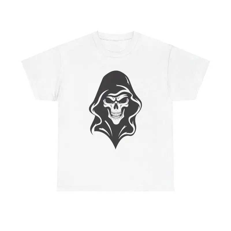 

Grim Reaper T Shirt horror skull spooky death evil cool minimal graphic