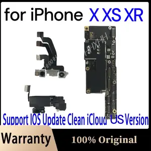 Bilashmart iPhone X Mother Board 64GB 128GB Original Motherboard iPhone XR/Xs Max Motherboard With Face ID IOS System Logic Board