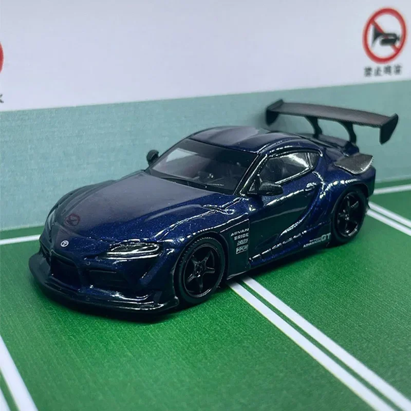 Mini Gt Modello di Auto 1/64 Toyota Supra Hks 368 Modello di Auto in Lega di Simulazione Sala Display Modelli di Auto Ragazzo Collezione di Compleanno Giocattolo Regalo