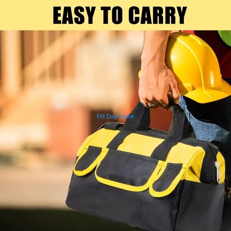 F92C MultiFunctiuon Tool Tool Arganizer Canvas Tool Bag for Home Repairs＆Outdoor Project