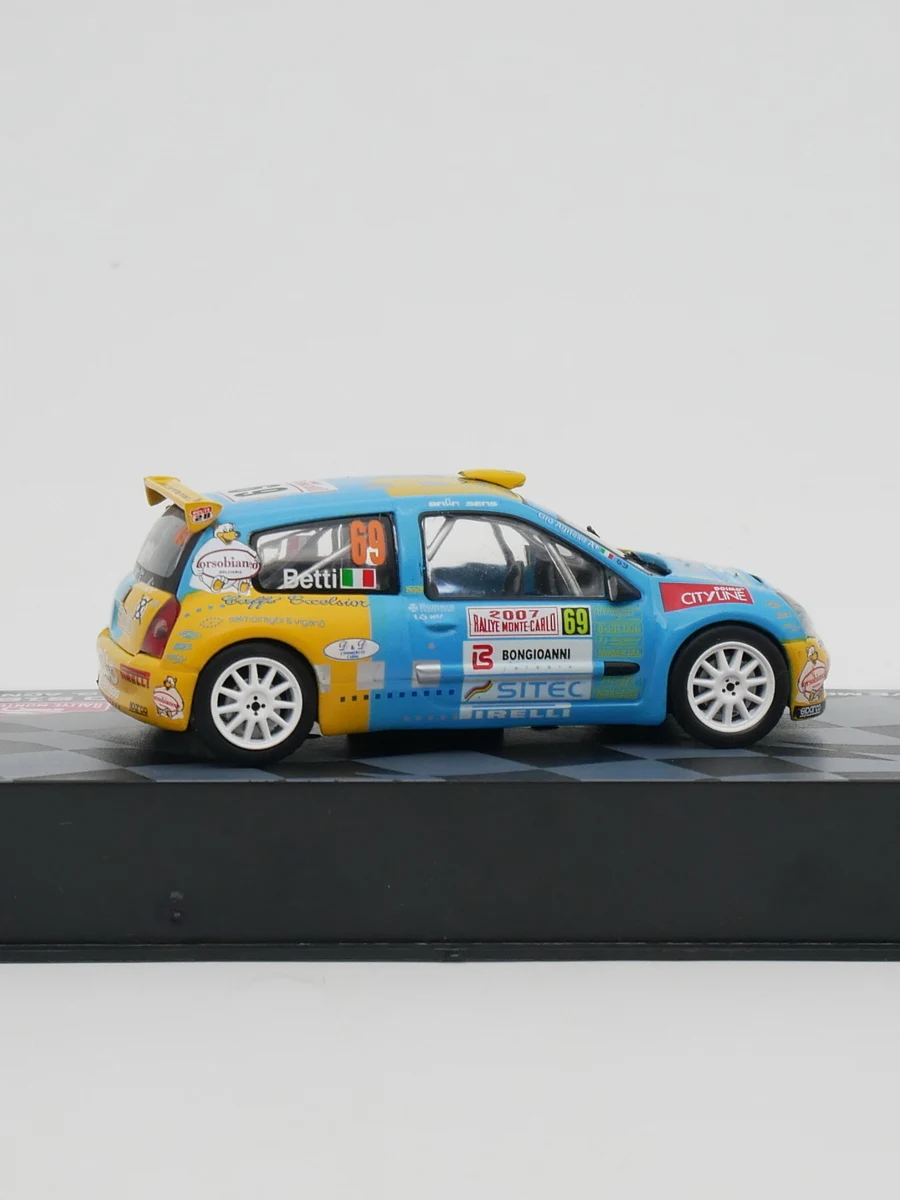 دييكاست Ixo 1:43 مقياس رينو كليو S1600 WRC 2007 رينو رالي سيارة سبيكة سيارة تحصيل لعبة هدية تذكارية عرض حلية #5