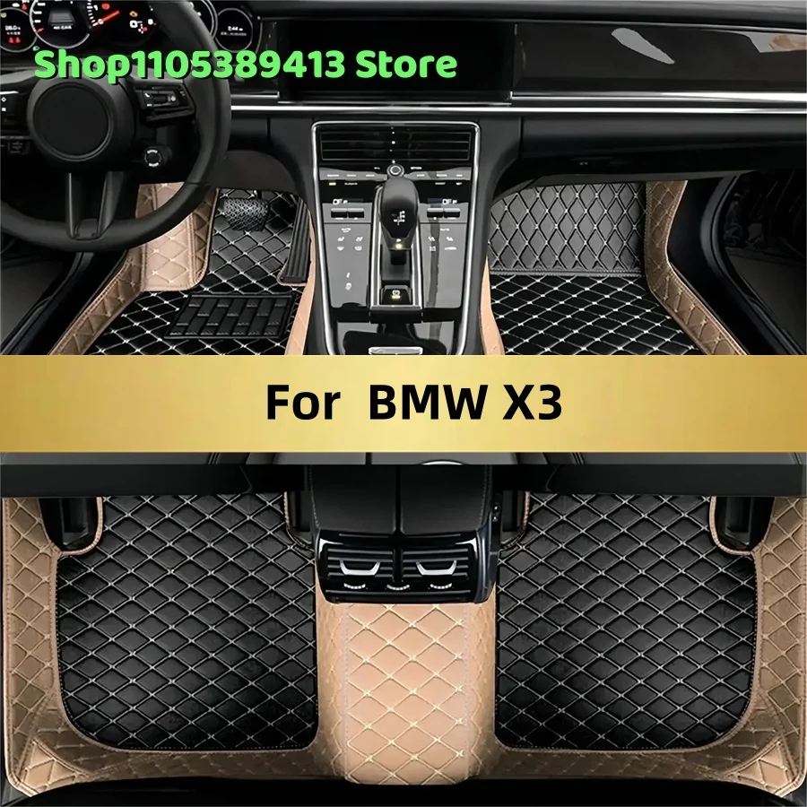 

Автомобильные коврики из искусственной кожи на заказ для BMW X3 2016 2015 2014 2013 2012 2011 2010, аксессуары для авто, коврики, ковровые покрытия