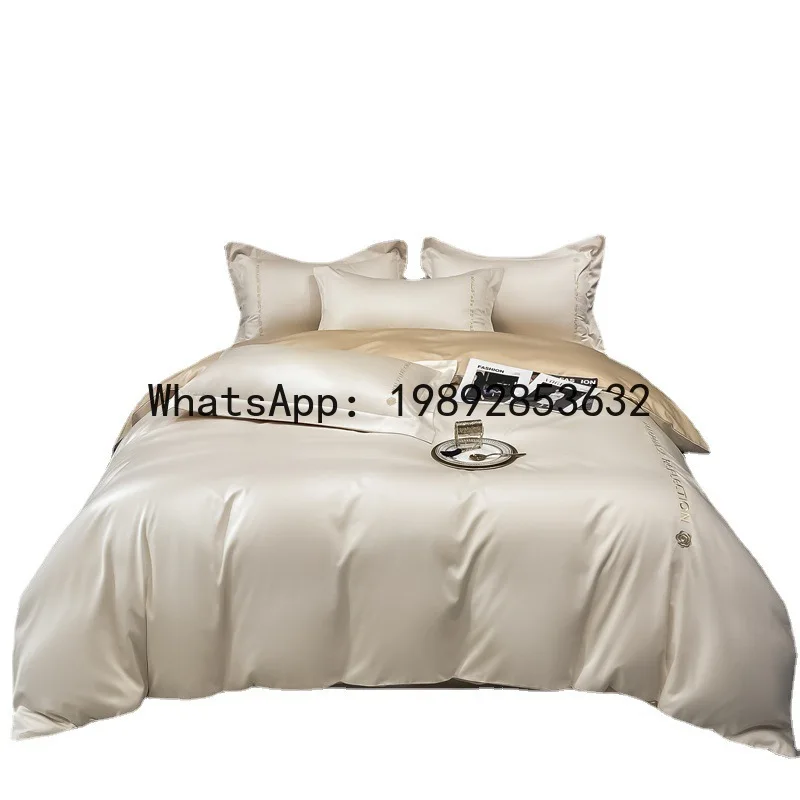 

PYJ 160 Xinjiang long-staple cotton four-piece light luxury bed sheet quilt cover