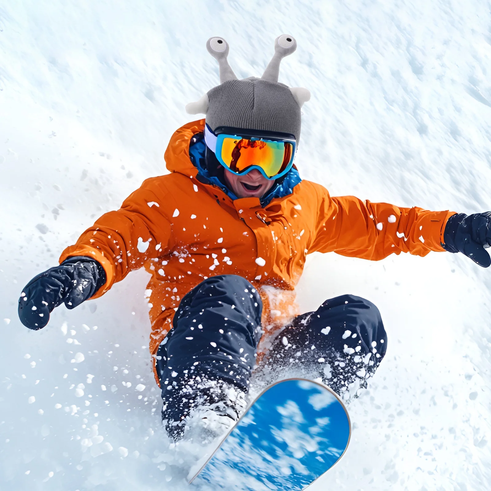 Housse de Ski tricotée, 1 pièce, Design Animal de dessin animé, accessoires de Sport de neige chauds pour le Ski, le snowboard, pour adultes, hiver