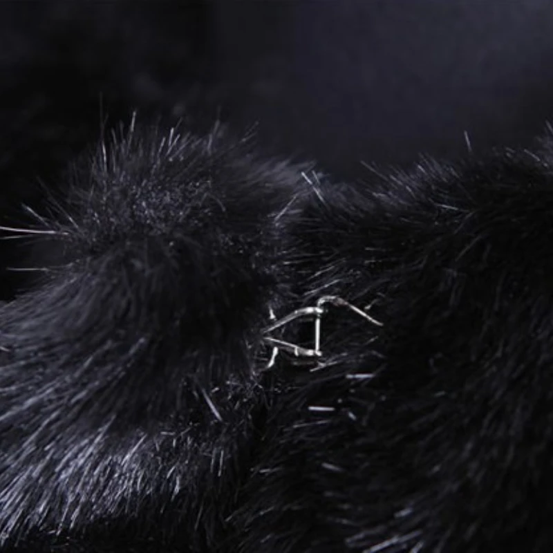 Dames Winter Zwart Nepbont Vesten Strepen Effen Harige Jassen Pluizig Slank Casual Mouwloos Luxe Faux Nertsen Pluche Jas Straat