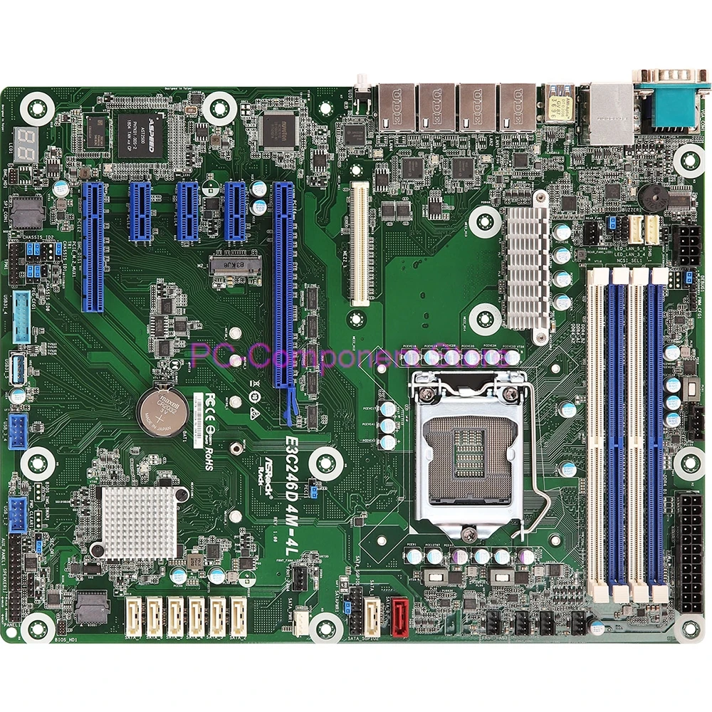 Server Motherboard For ASRock Rack For LGA1151 DDR4 Support E-2100/E-2200 E3C246D4M-4L