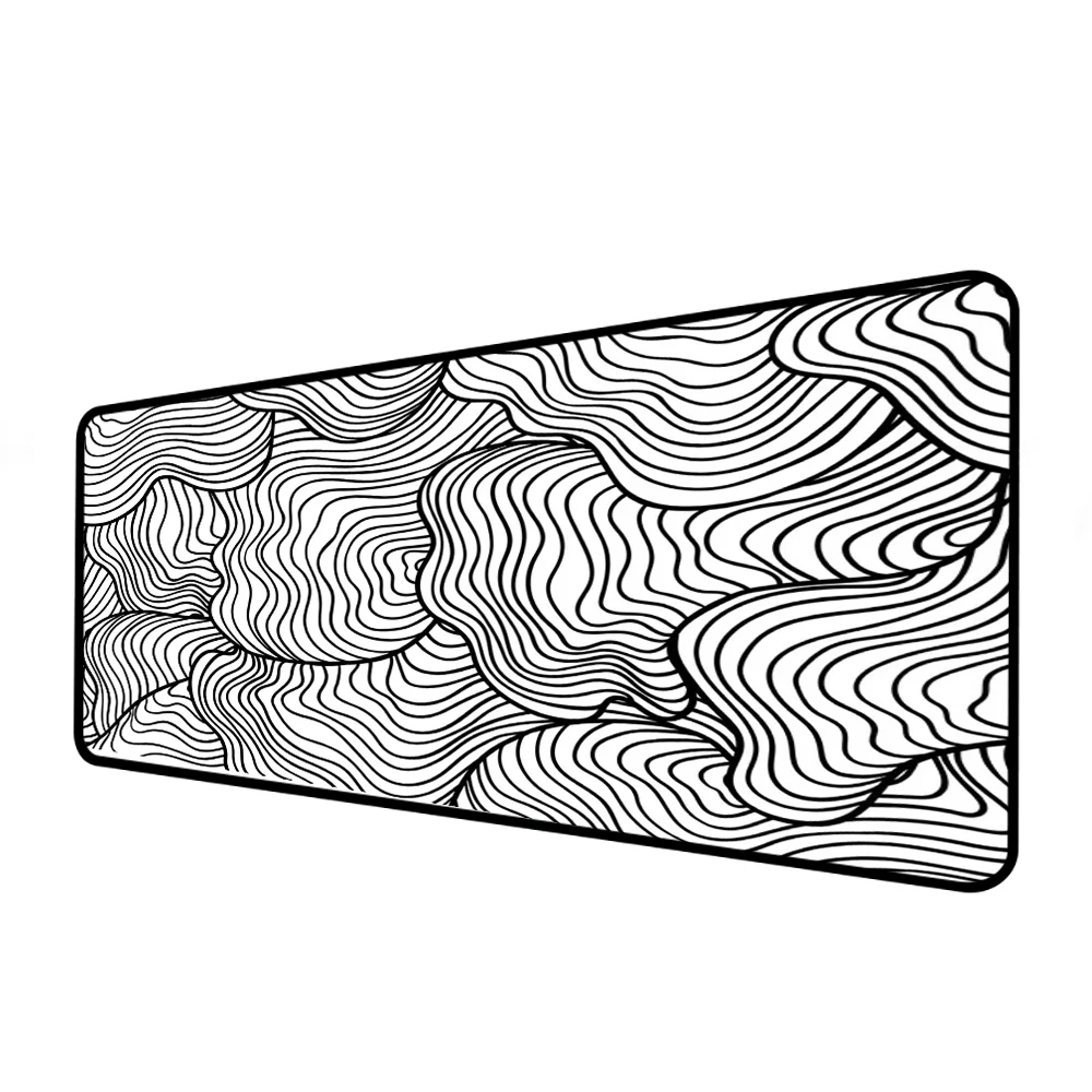 

White Mouse Pad Gamer Girl Accessories Kawaii Desk Xxl Big Keyboard Pad Desk Mat for Computer Laptop Office Non-Slip Rubber