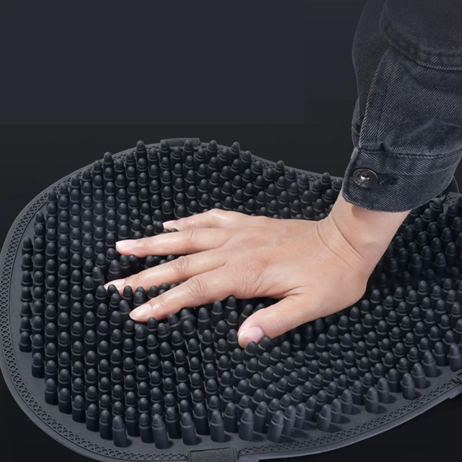 

Silicone Motorcycle Seat Cushion, Shock Absorbing Butt Protector Reduces Pressure Fatigue Seat Cover Seat Pad