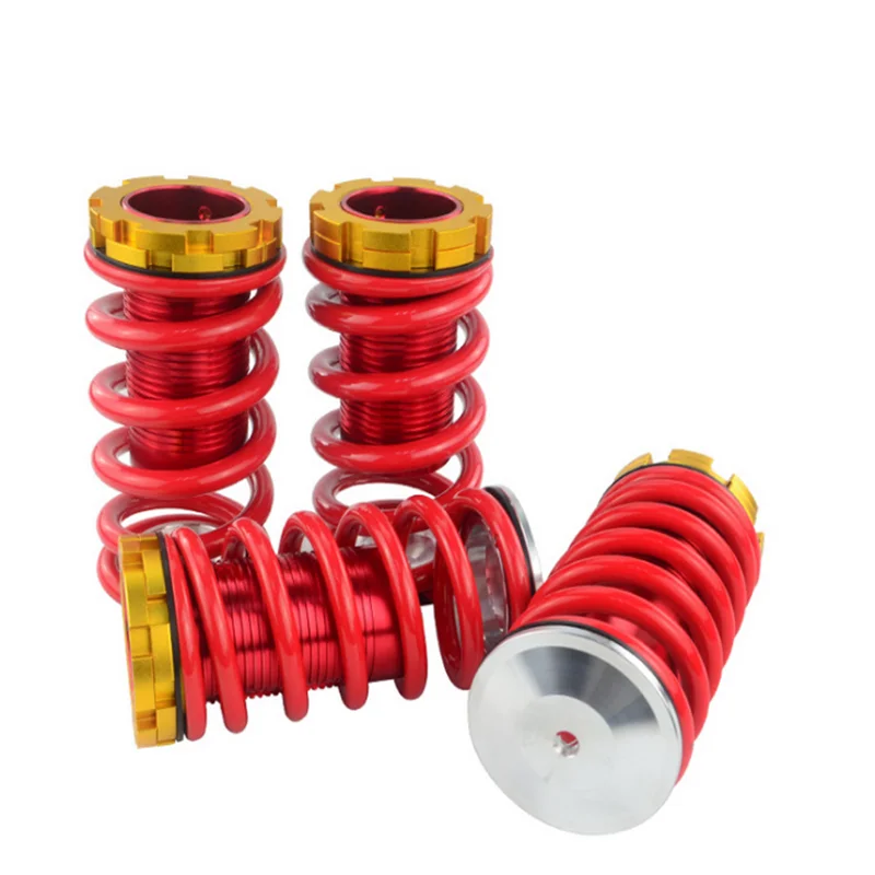 Lowering Scaled Adjustable Suspension Coilover Red Springs For 88-00 Honda Civic EG EJ EK