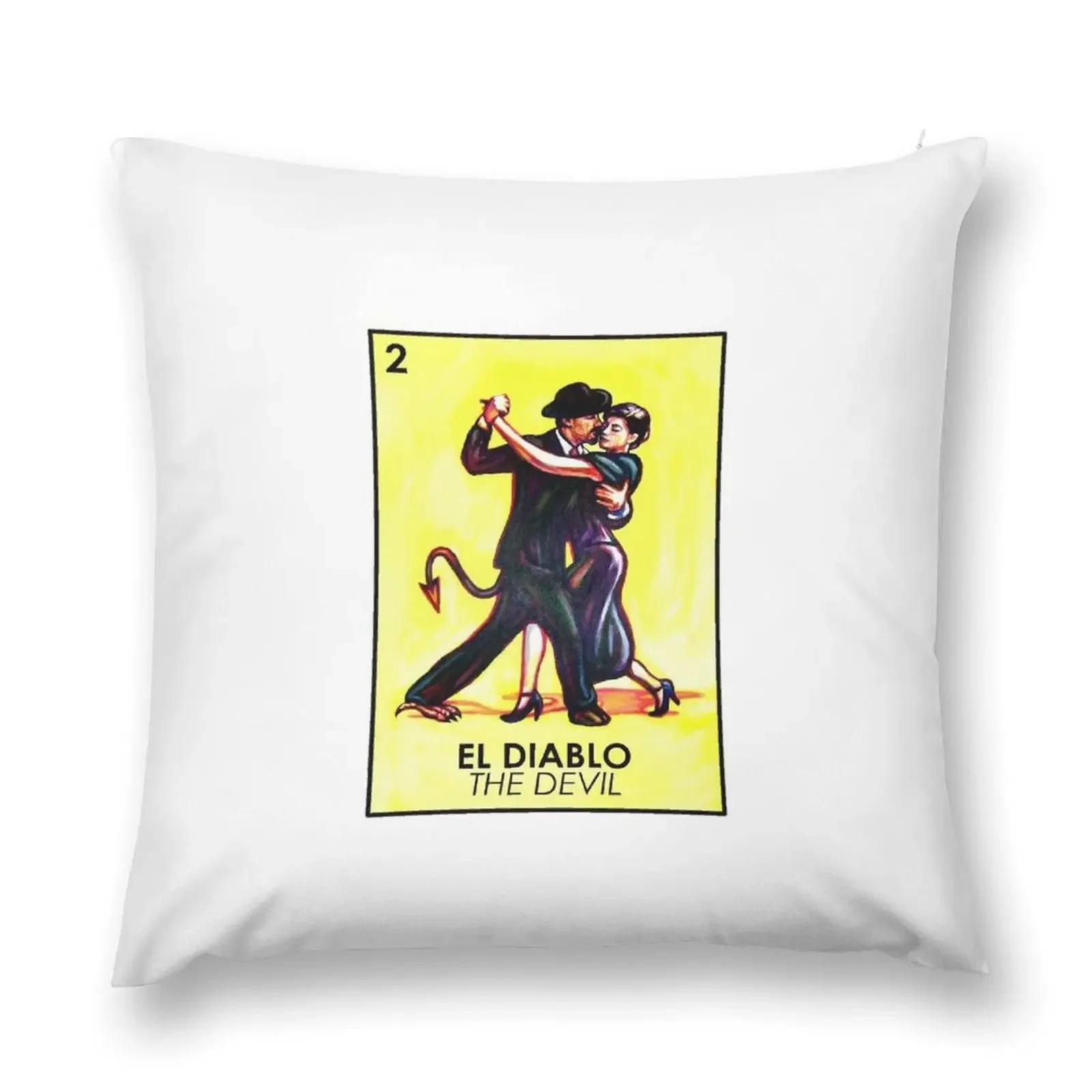 

El Diablo - The Devil - Loteria Throw Pillow pillow pillowcase christmas ornaments 2025 pillow