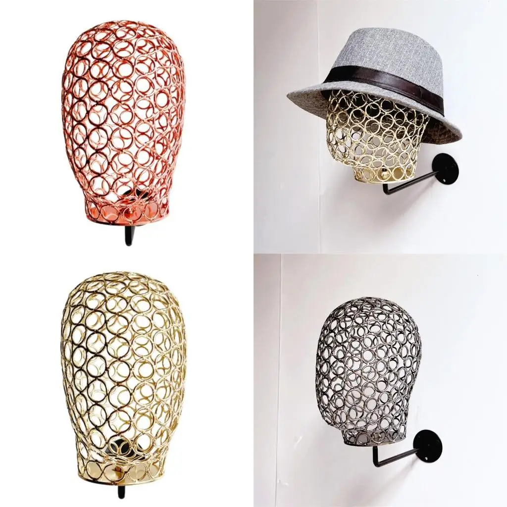 

A52E шикарная форма головы манекен Стенд Стенд Металлический Полый манекен Стенд для демонстрации шапков париков