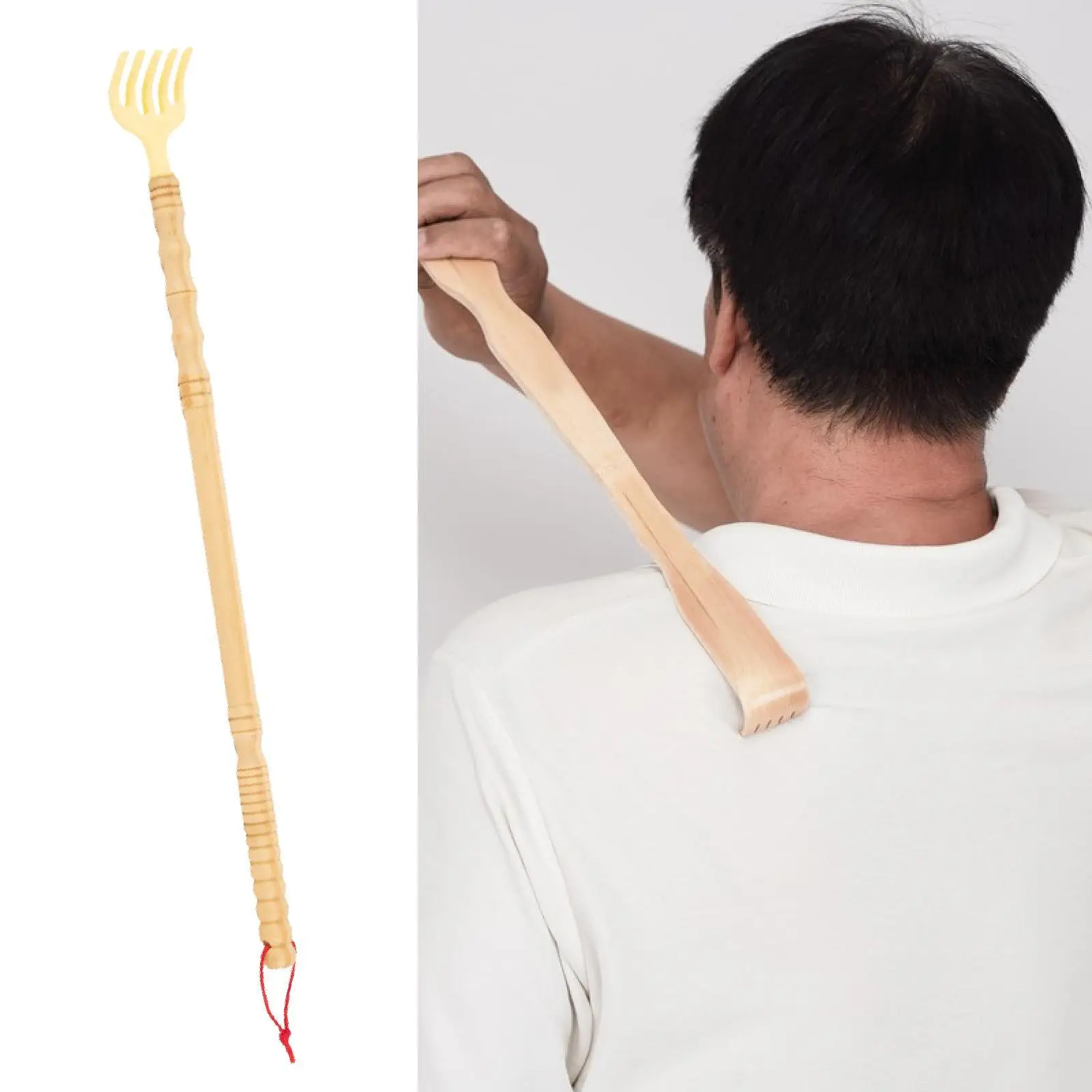 

Wooden Back Scratcher Long Grab Reach Strong Back Claws Aid Stick Scratching Massager for Men and Women Body Large Stick Massage