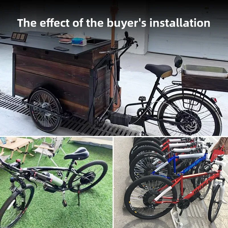 

Reverse donkey tricycle stall car mountain bike modified electric 48v60v500W1000W brushless toothless motor