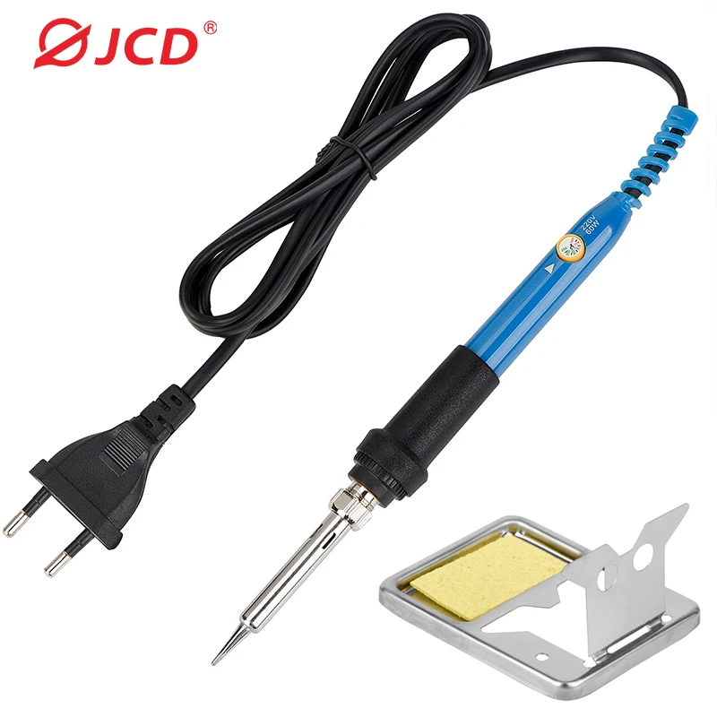 Jcd-ferro de Solda Elétrico 908 110v 220v 60w com Temperatura Ajustável Ferramenta de Solda com Suporte Mais Limpo