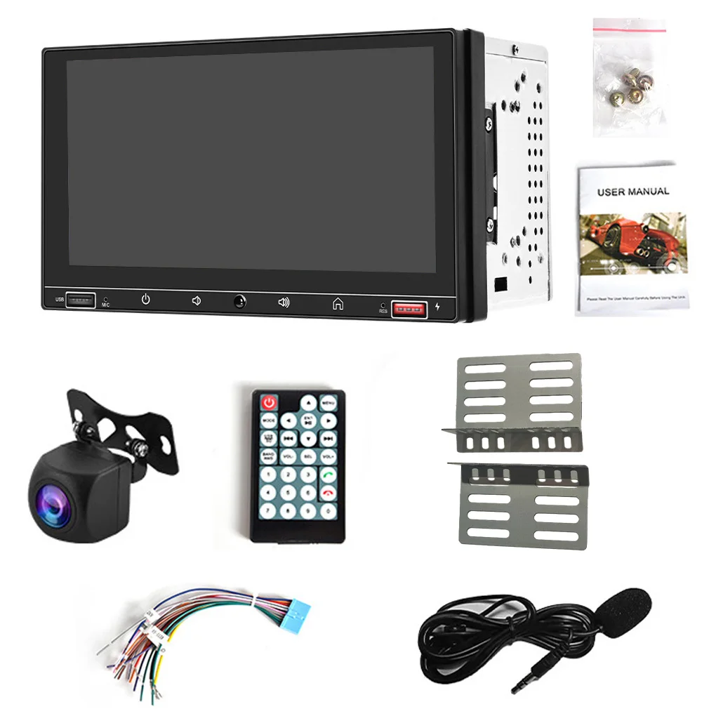 

Double Din Automobiles Dashboard MP5 Player Dual USB Touch Screen Radio