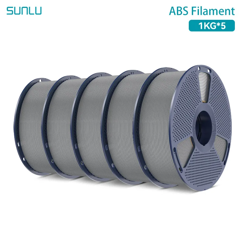 SUNLU ABS Filament 1KG/2KG/3KG/5KG/10KG 3D-Filament 1KG/Rolle 1,75mm Schwarz Weiß Grau für 3D-Druck aus Deutschland