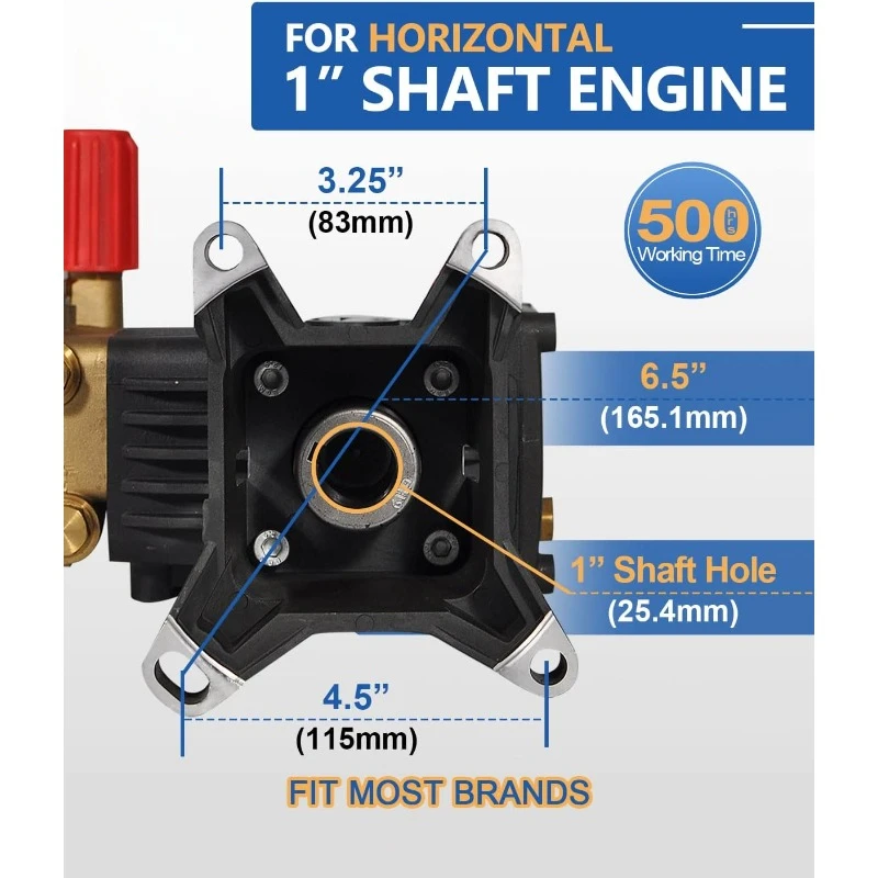 Pressure Washer Pump Max 4000 PSI 4.2 GPM, 1