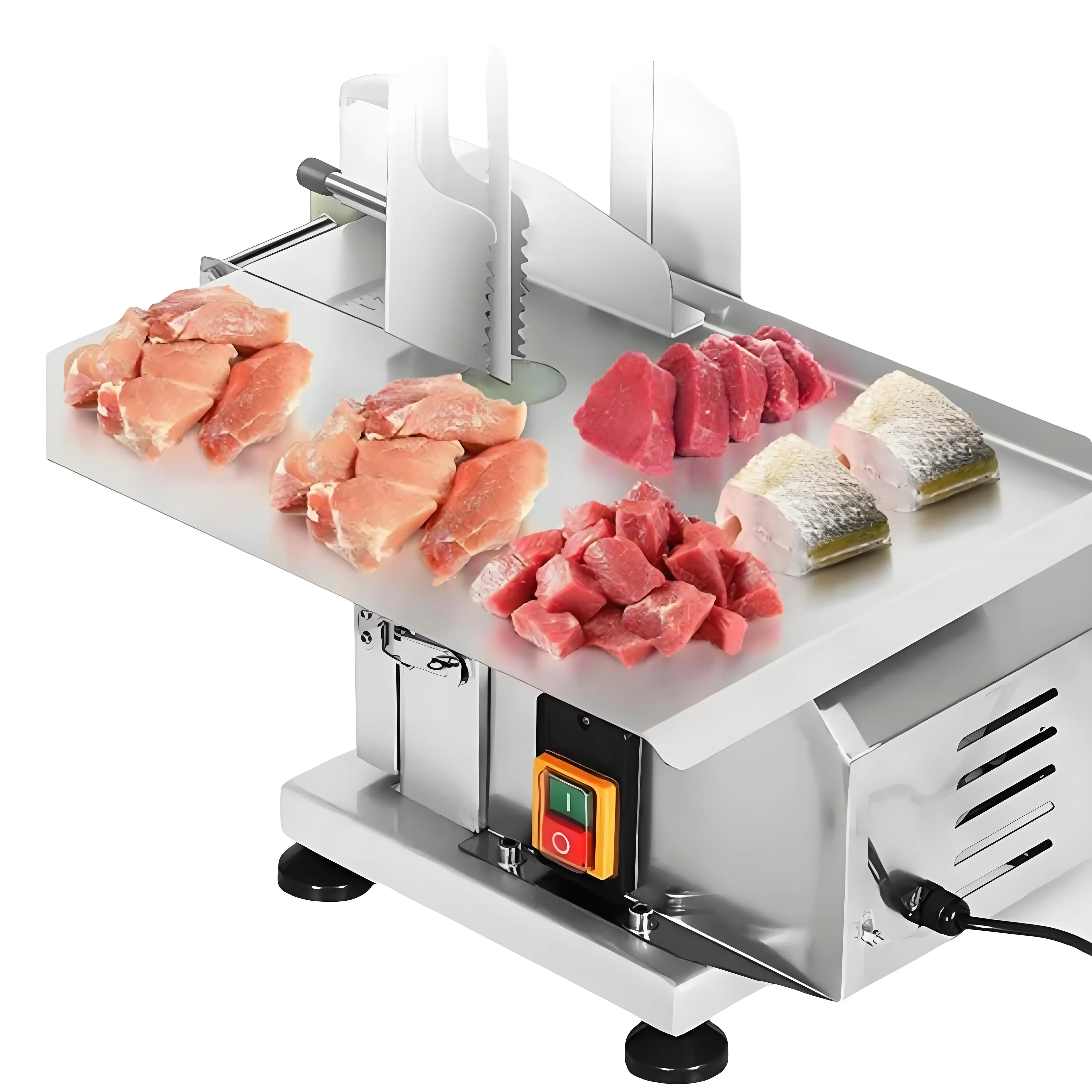 Mesin Pemotong Tulang Industri Daging Beku Komersial Listrik, Mesin Gergaji Tulang untuk Tukang Daging