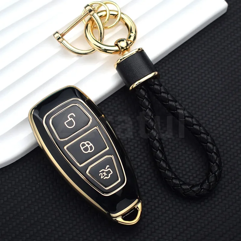 Shell For Ford Focus 3 4 ST Mondeo MK3 MK4 Fiesta Fusion Kuga Ecosport TPU Car Smart Protect Fob Key Case Cover Accessories - view 6