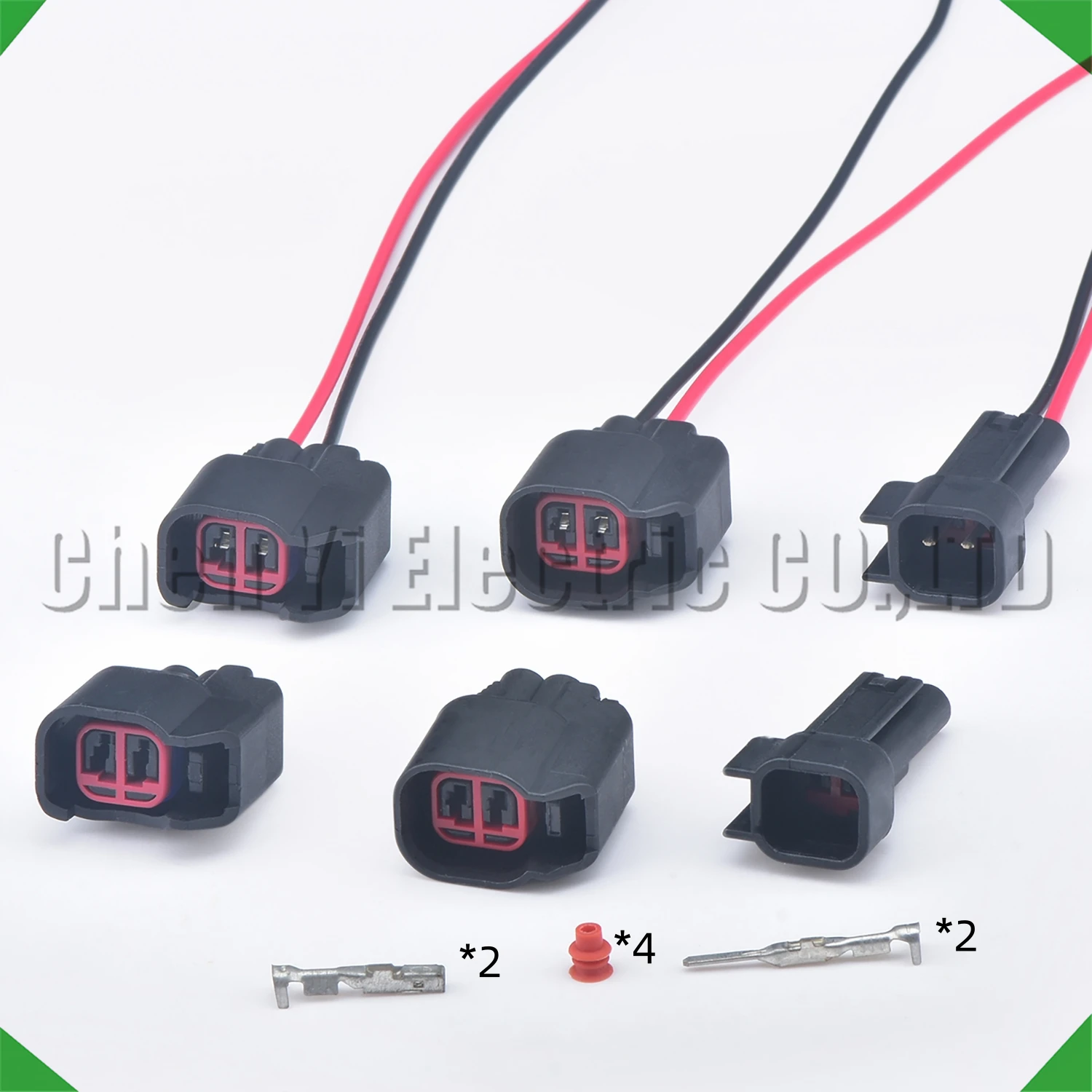 2 Pin auto fuel Injector Nozzle connector Plug Socket Air conditioning air conditioning compression pack for Ford Chevrolet EV6