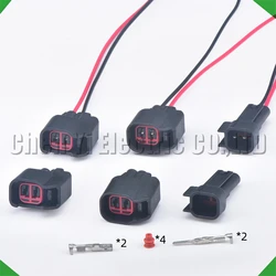 2 Pin auto fuel Injector Nozzle connector Plug Socket Air conditioning air conditioning compression pack for Ford Chevrolet EV6