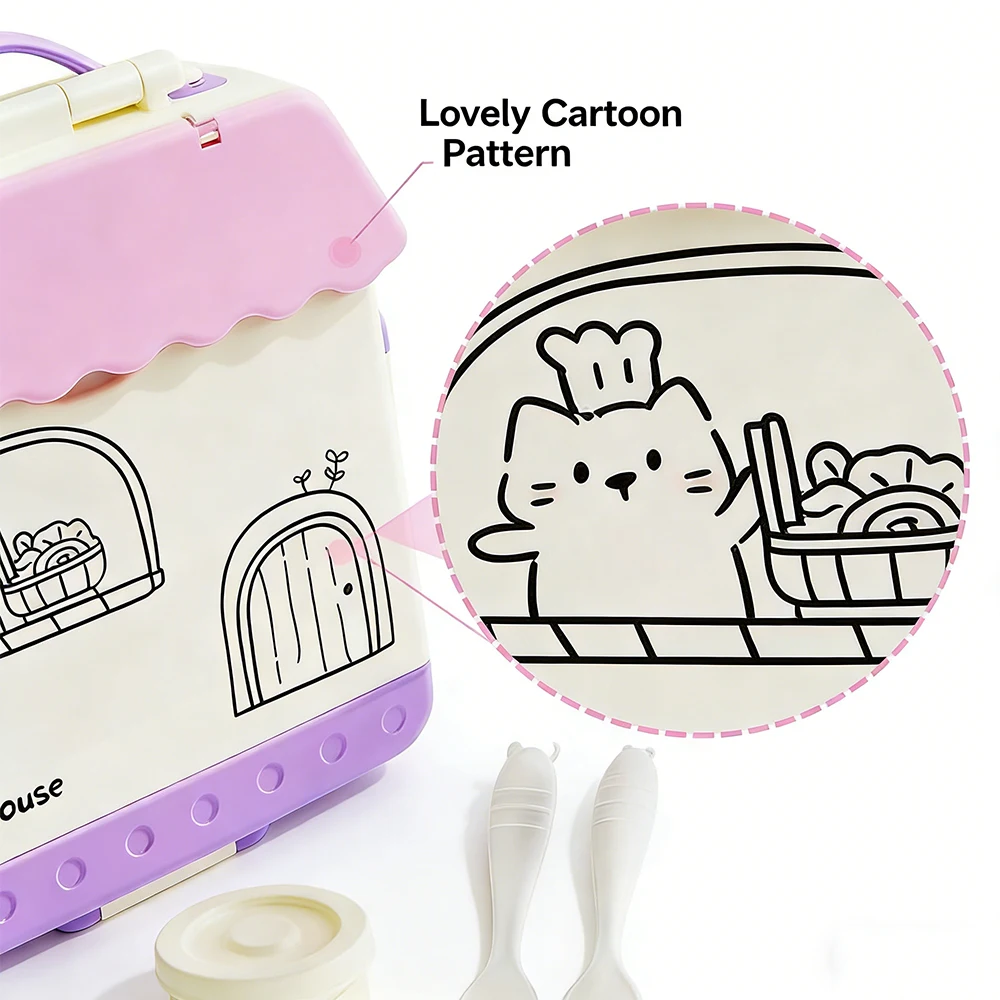 子供用弁当箱 - 漏れ防止真空断熱フードジャー付き断熱弁当箱 - Kids Outdoor Dining Set のレビューと価格
