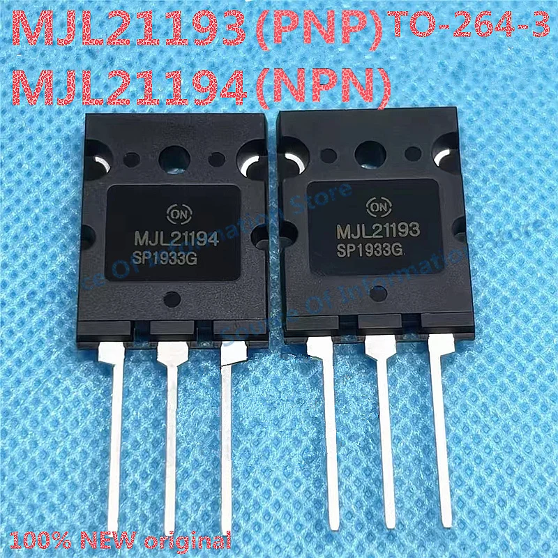 

MJL21193(PNP) MJL21194(NPN) TO−264 Silicon Power Transistors (BJT)