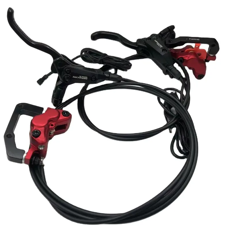 New Children's Bicycle Accessories Multicolor Hydraulic Bicycle Brakes 4 Pistons X18mm Bicycle Oil Brakes