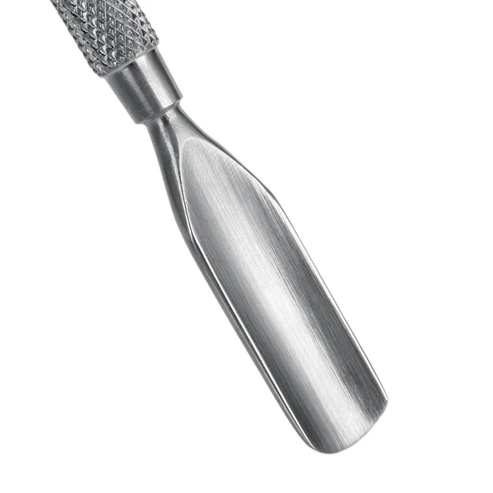 Edelstahl Abgestorbene Haut Pusher Doppel Ende Nagel Häutchen Entferner Werkzeug Für Maniküre Pediküre Nail art Polierer Maniküre Werkzeuge