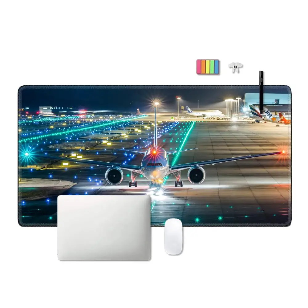 Airplane Pilot Mousepad Large Gaming Compute Gamer PC Keyboard Mouse Mat