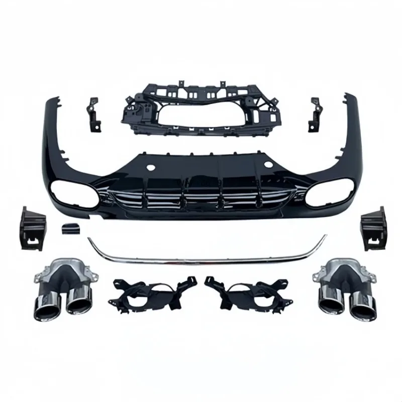 

2024+ for E-Class W214 Upgrade E53 Rear DiffuserTailpipes and Quad Exhaust Tips